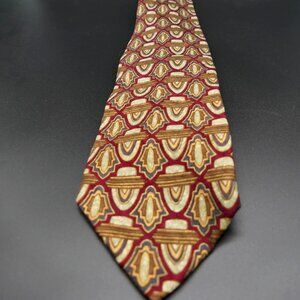Pavia Maroon Pattern Tie